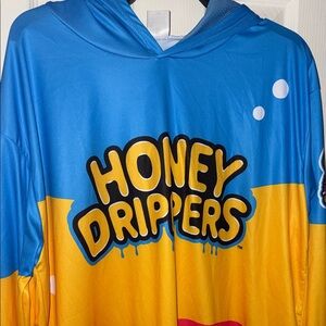 Honey Drippers Blue and Yellow Hoodie